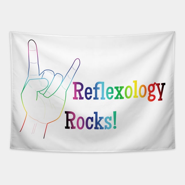 Reflexology rocks (colorful) Tapestry by Balanceandharmonyforreflexologists