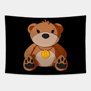 Sports Medal Teddy Bear Tapestry