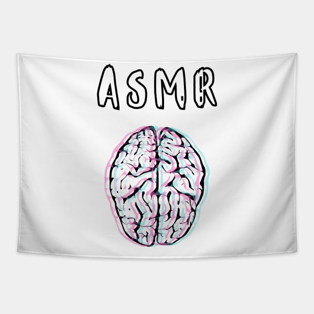 ASMR Brain Tingles Tapestry by Not Art Designs