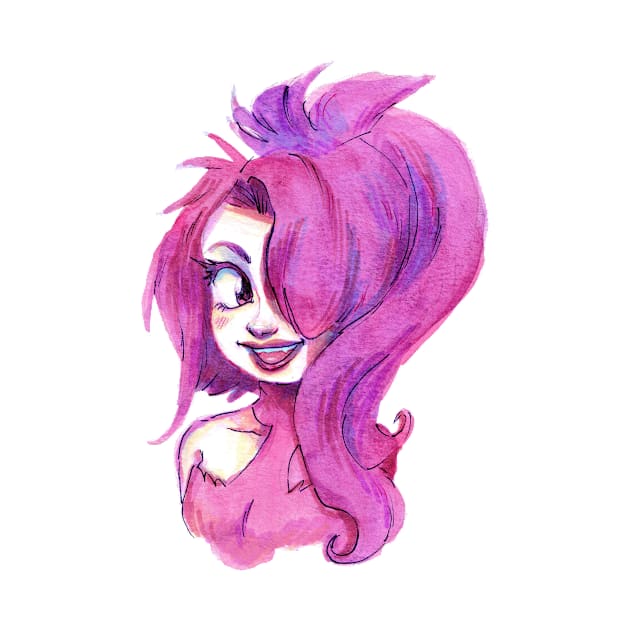 Purple Girl by saradaboru