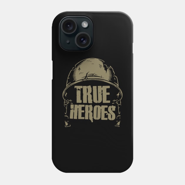 True Heroes - WW2/Vietnam Veterans Phone Case by Distant War