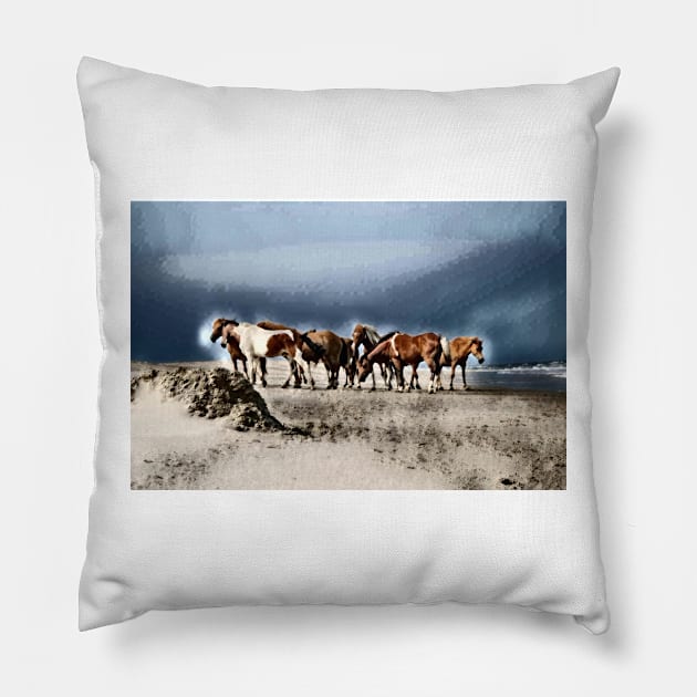 The Western cavalier Pillow by PsyCave