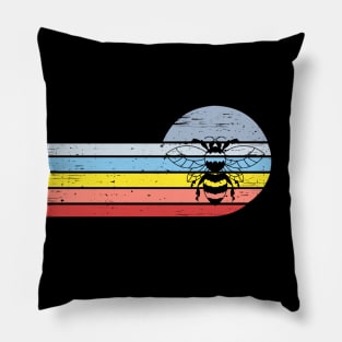 Vintage retro beekeeper honey king bee design Pillow