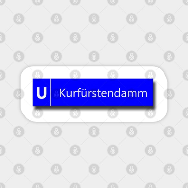 Kurfürstendamm U-Bahn Sign Magnet by VoodooNite