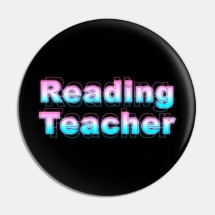 Reading Teacher Pin