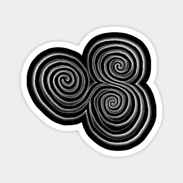 Newgrange Spiral Magnet by Celtic Morrigan