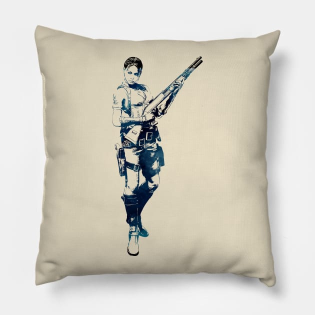 Sheva Alomar - Resident Evil Pillow by Naumovski