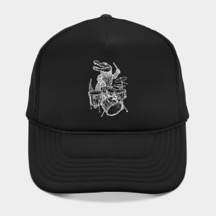 SEEMBO Alligator Playing Drums Drummer Drumming Fun Musician Hat