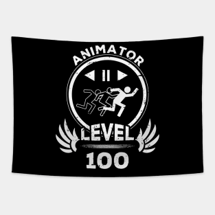 Level 100 Animator Animation Fan Gift Tapestry