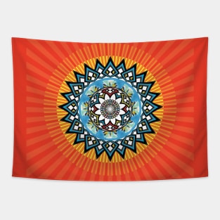 Digital art mandala Tapestry