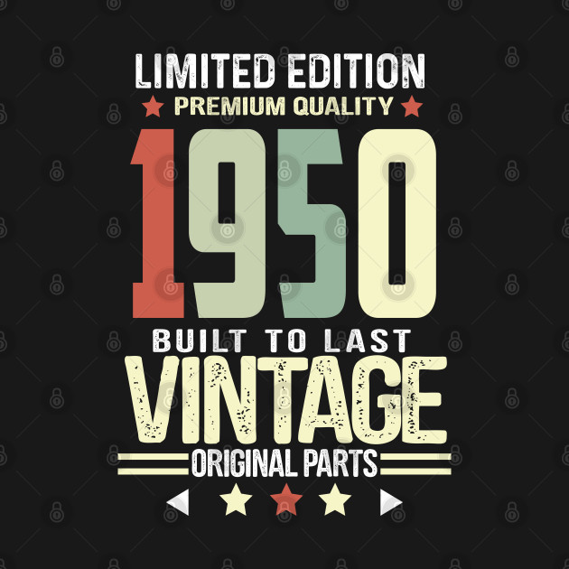 Discover Retro Vintage Birthday- 1950 - Retro Vintage Birthday - T-Shirt