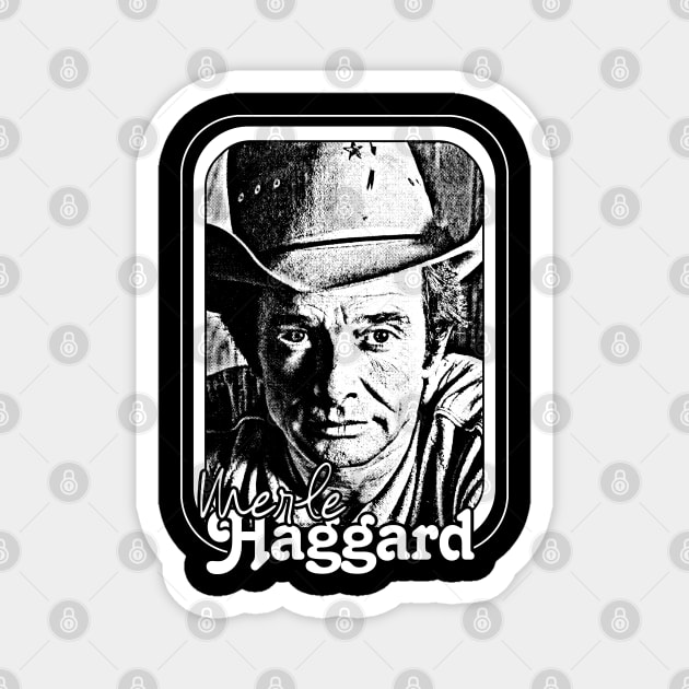 Merle Haggard // Retro Style Country Music Fan Gift Magnet by DankFutura