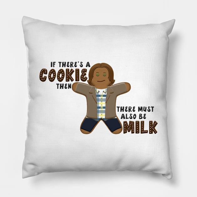 If there's a cookie, there must also be milk. Pillow by Porcupine8