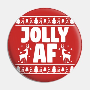 jolly af ugly christmas Pin