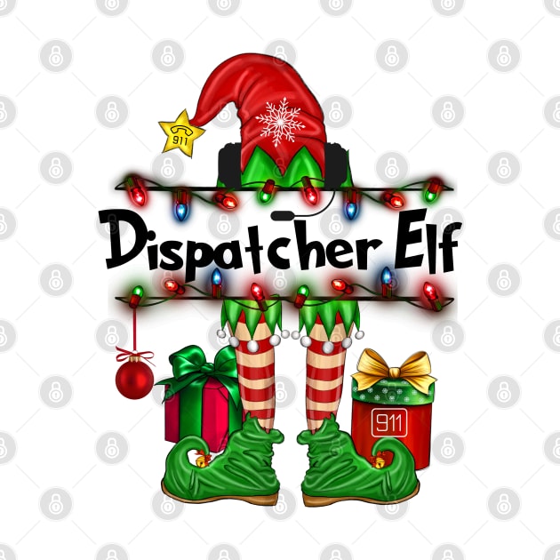 Dispatcher Christmas Elf by Shirts by Jamie