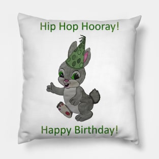 Hip Hop Hooray!  Birthday Bunny Pillow