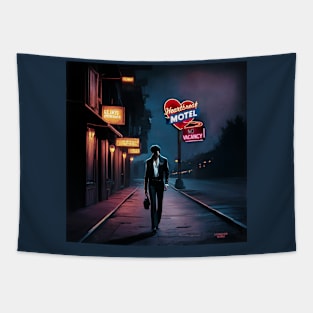 Walking down a lonely street Tapestry