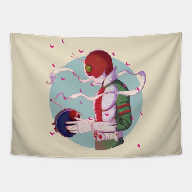 Kamen Rider V3 Tapestry by marchofvenus