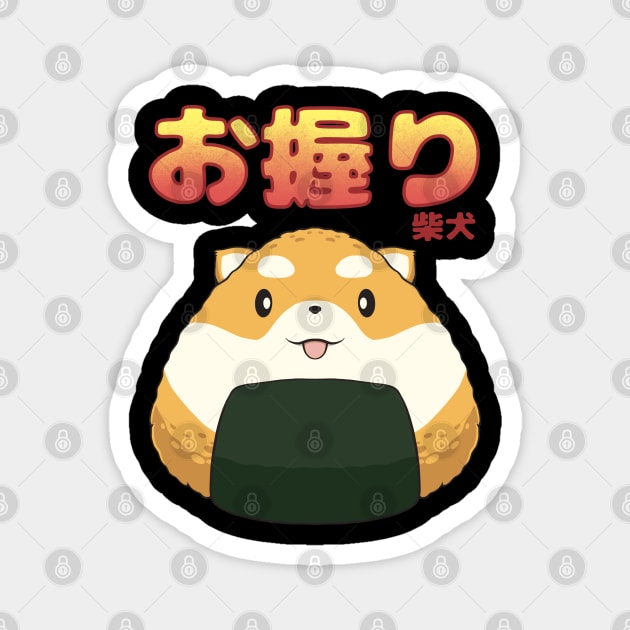 Onigiri Shiba Inu Magnet by drixalvarez