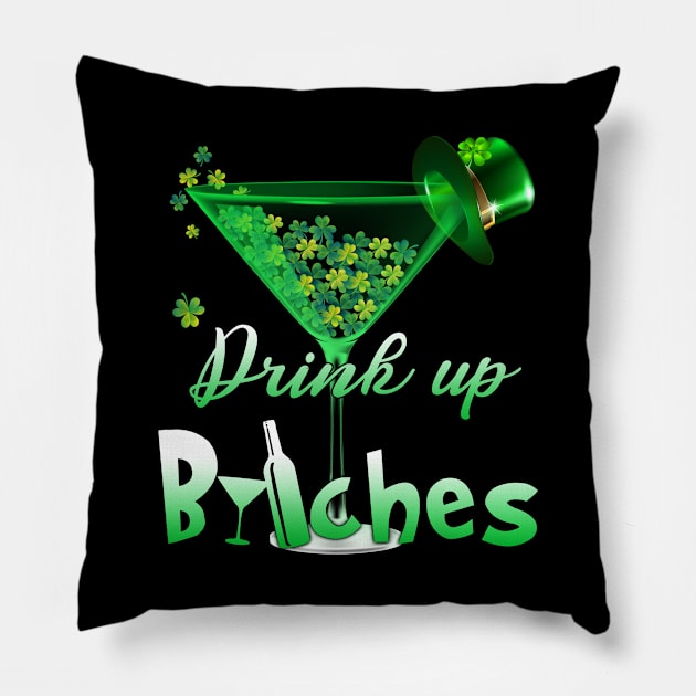 Drink Up Bitches Pillow by dreadtwank