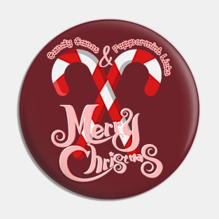 Sweet Holiday Vibes: Candy Canes and Peppermint Licks Pin