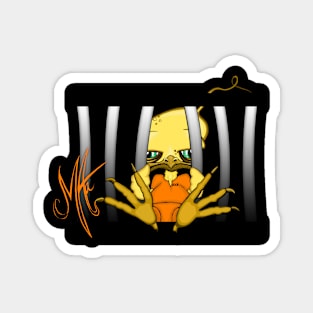 Grumpy Chicken Prison Magnet