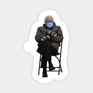 bernie sander sit in chair Magnet