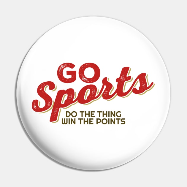 Go Sports - Retro Pin by Real Pendy