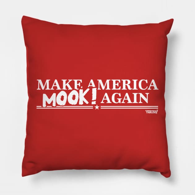 TBT Mook America Pillow by TurnbuckleTabloid