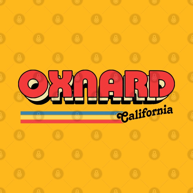 Oxnard, CA \/\/\/\ Retro Typography Design by DankFutura