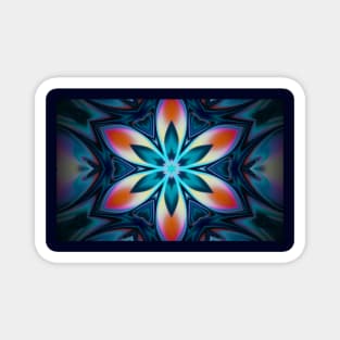 Modern Mandala Floral Abstract Pattern Magnet