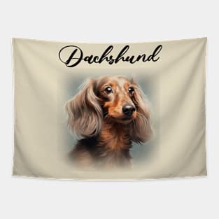 Brown Dachshund Long Hair Tapestry