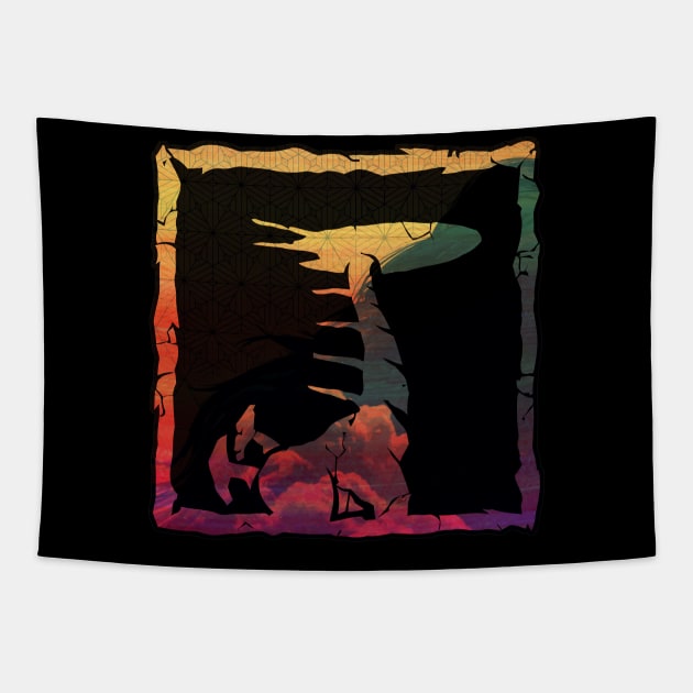 Horizon Zero Dawn Tallneck Tapestry by katmargoli