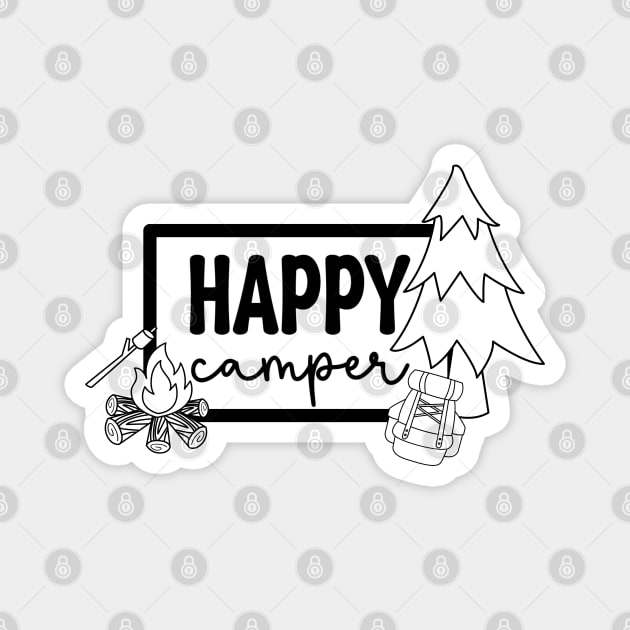 Happy Camper Magnet by Statewear