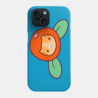 Orange Citrus Tabby Cat Face Phone Case