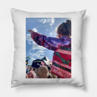 Glastonbury Print Pyramid Stage Pillow