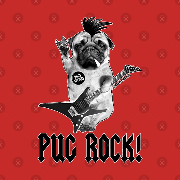 Pug rock by darklordpug