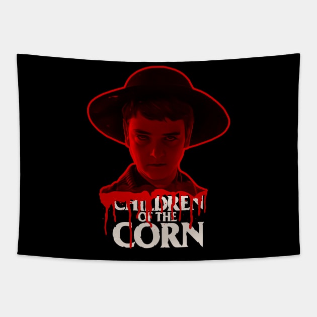 Isaac Children of the Corn Horror Fan Art Tapestry by darklordpug