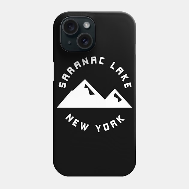 Saranac Lake New York Phone Case by PodDesignShop