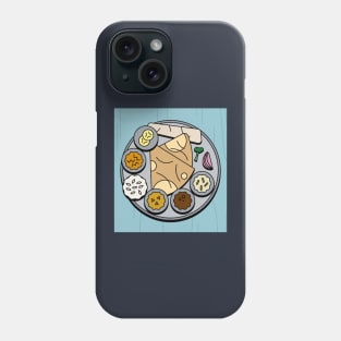 Thali Indian food on a platter Phone Case