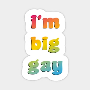 i'm big gay Magnet