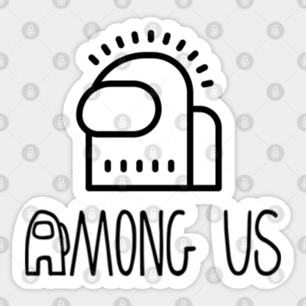 Among Us Bw Glow Among Us Sticker Teepublic Download 309 free among us icons in ios, windows, material and other design styles. teepublic