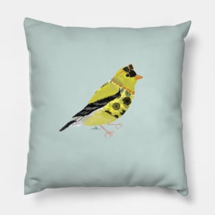 Summer Goldfinch Pillow