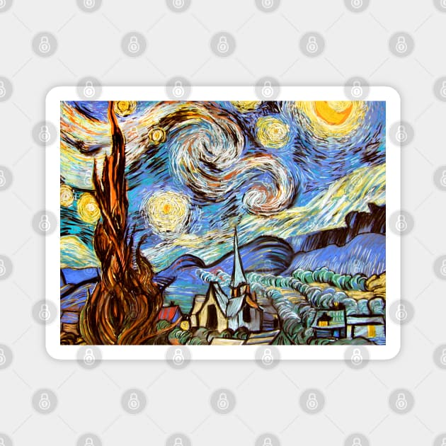 Starry Night Magnet by Midcenturydave