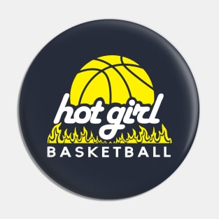 Hot Girl Basketball Pin