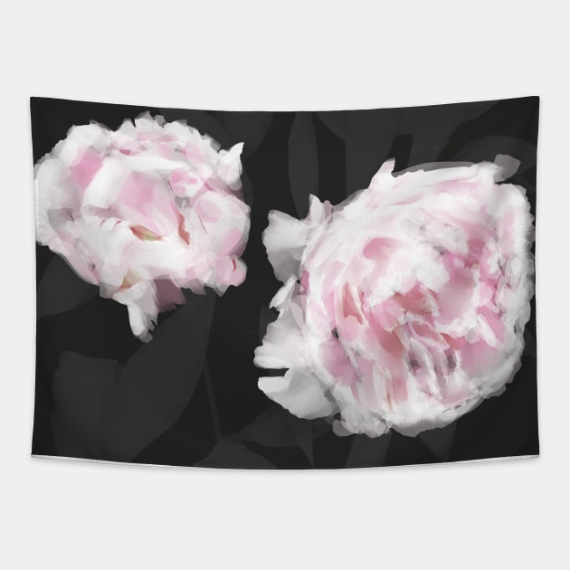 Pink on Grey Tapestry by R.S.G