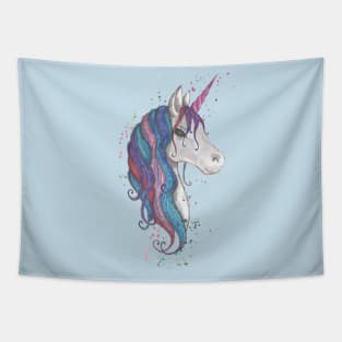 rainbow unicorn Tapestry