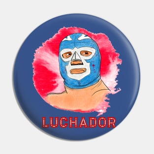 Luchador Cool Mexican Wrestling Design Pin