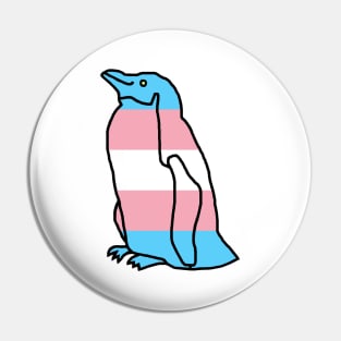 Transgender Pride Flag Penguin Pin