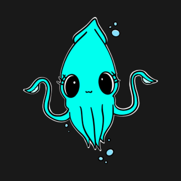 Disover Cute Blue Cuttlefish - Cuttlefish Lovers - T-Shirt